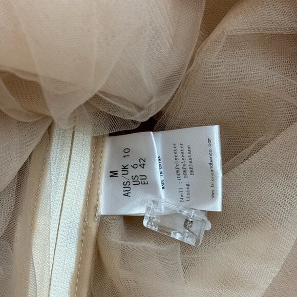 🆕 BRONX & BANCO 🧿 NWOT Sabrina White Bridal Midi Dress, Sz M / US 6 - Picture 13 of 15